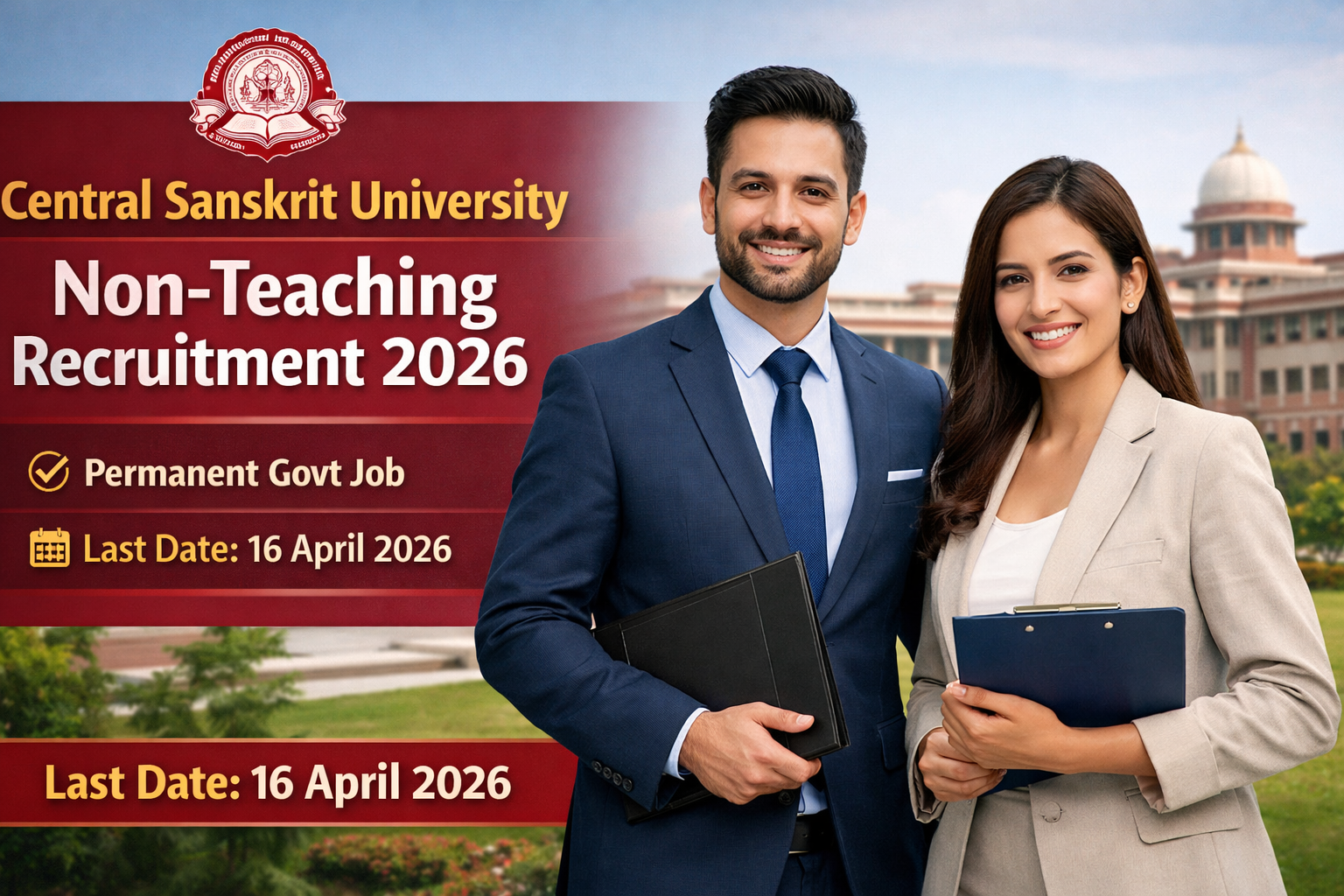 Central Sanskrit University Non-Teaching Recruitment 2026