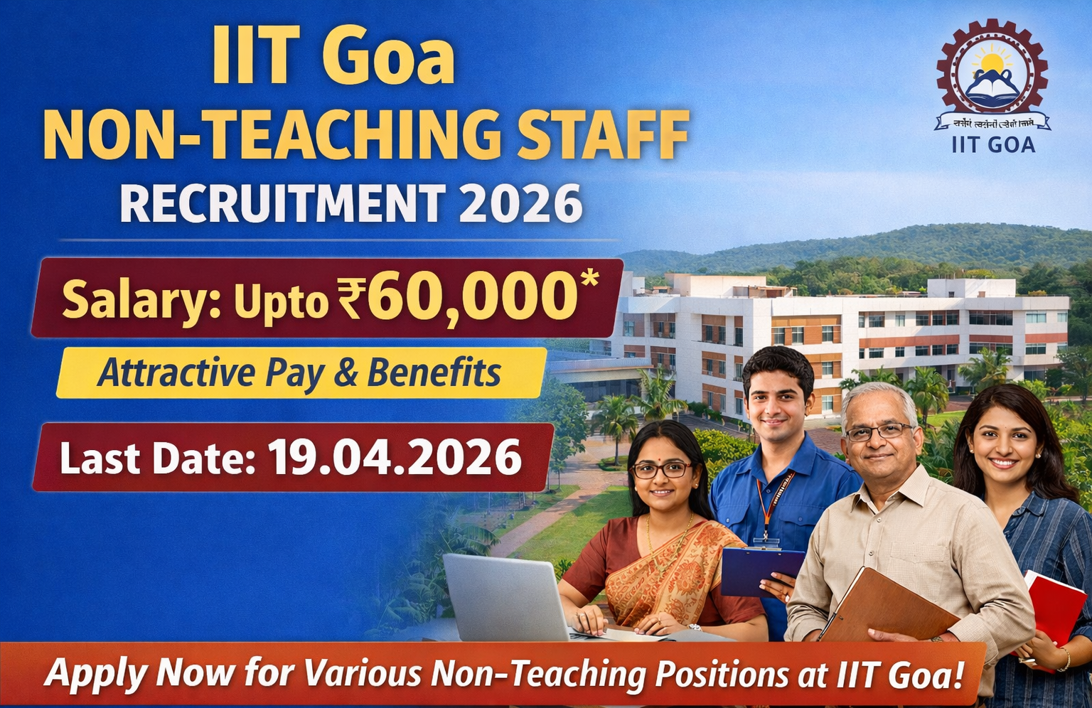 IIT Goa Non Teaching Staff Recruitment 2026