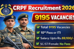 CRPF Constable Tradesman Recruitment 2026