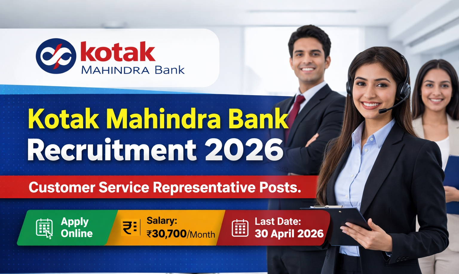 Kotak Mahindra Bank Recruitment 2026