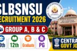 SLBSNSU Non-Teaching Recruitment 2026