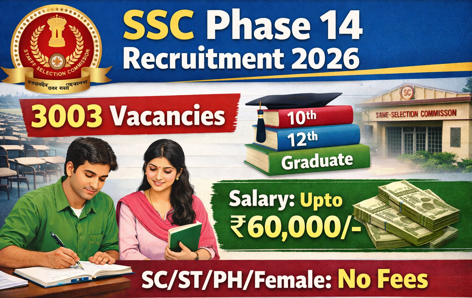 SSC Phase 14 Recruitment 2026