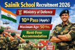 Sainik School Recruitment 2026