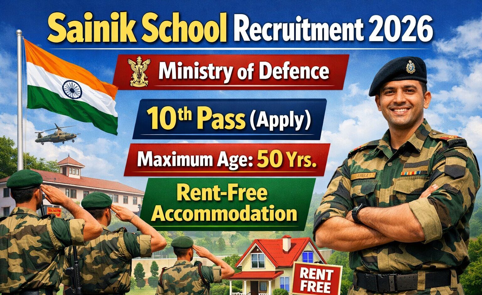 Sainik School Recruitment 2026