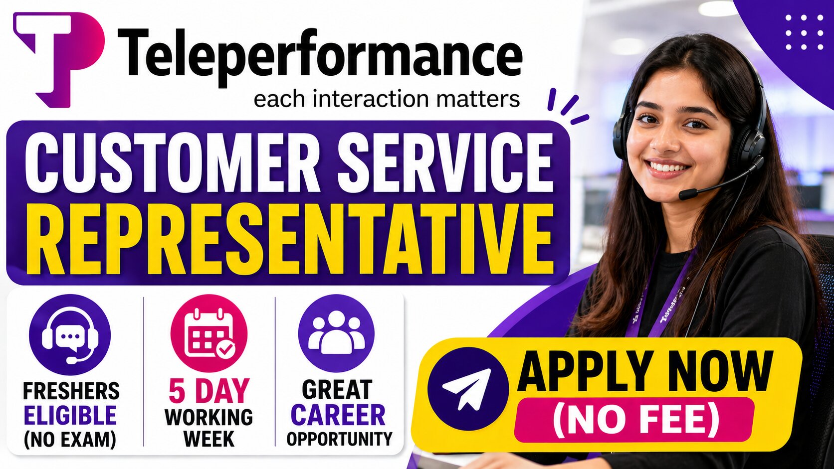 Teleperformance Hiring for Customer Service Roles