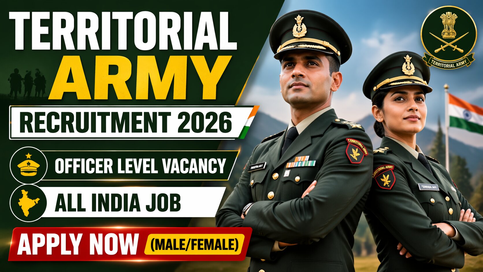 Territorial Army Officer Recruitment 2026