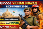 UPSSSC Fireman and Guard Recruitment 2026