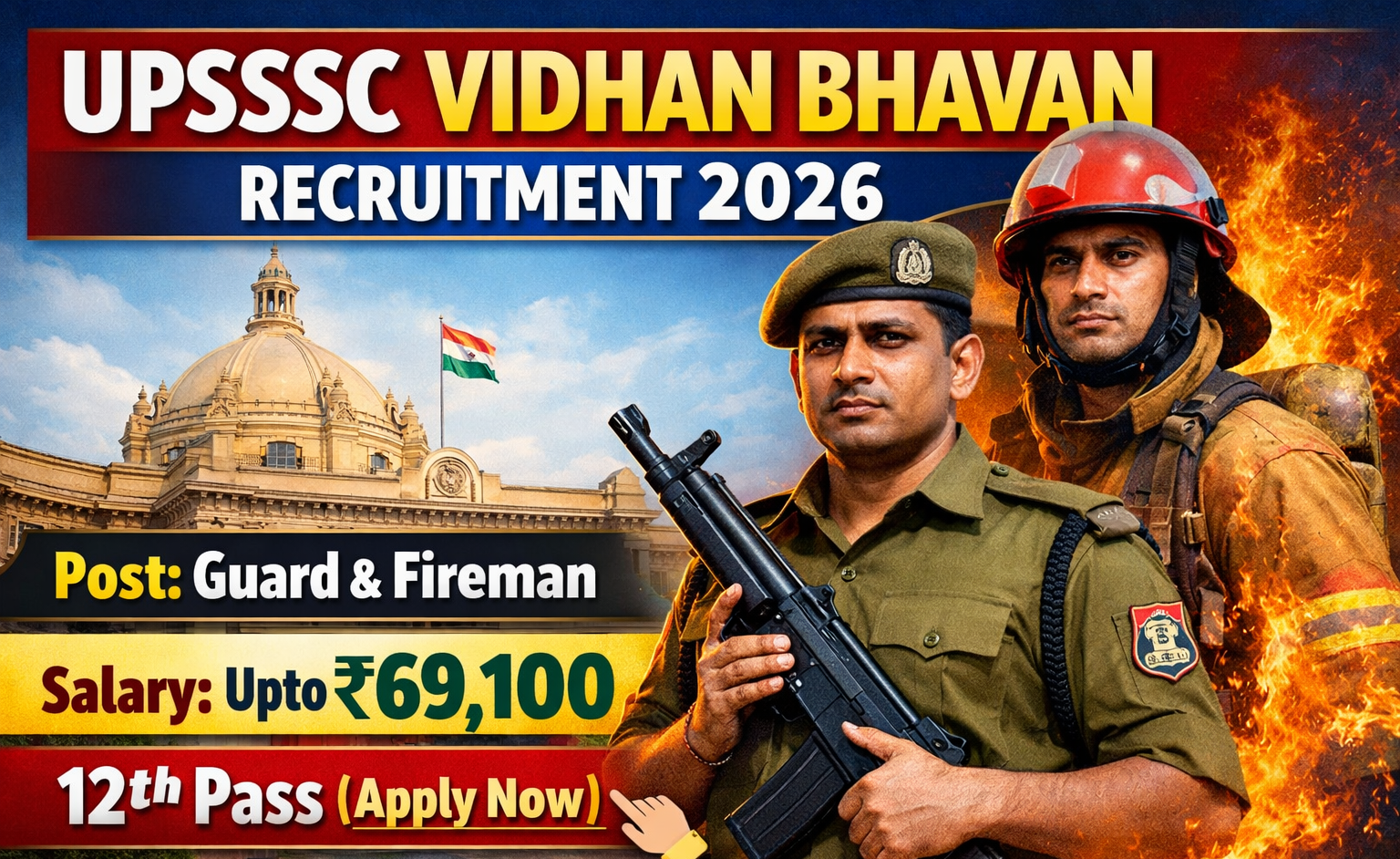 UPSSSC Fireman and Guard Recruitment 2026