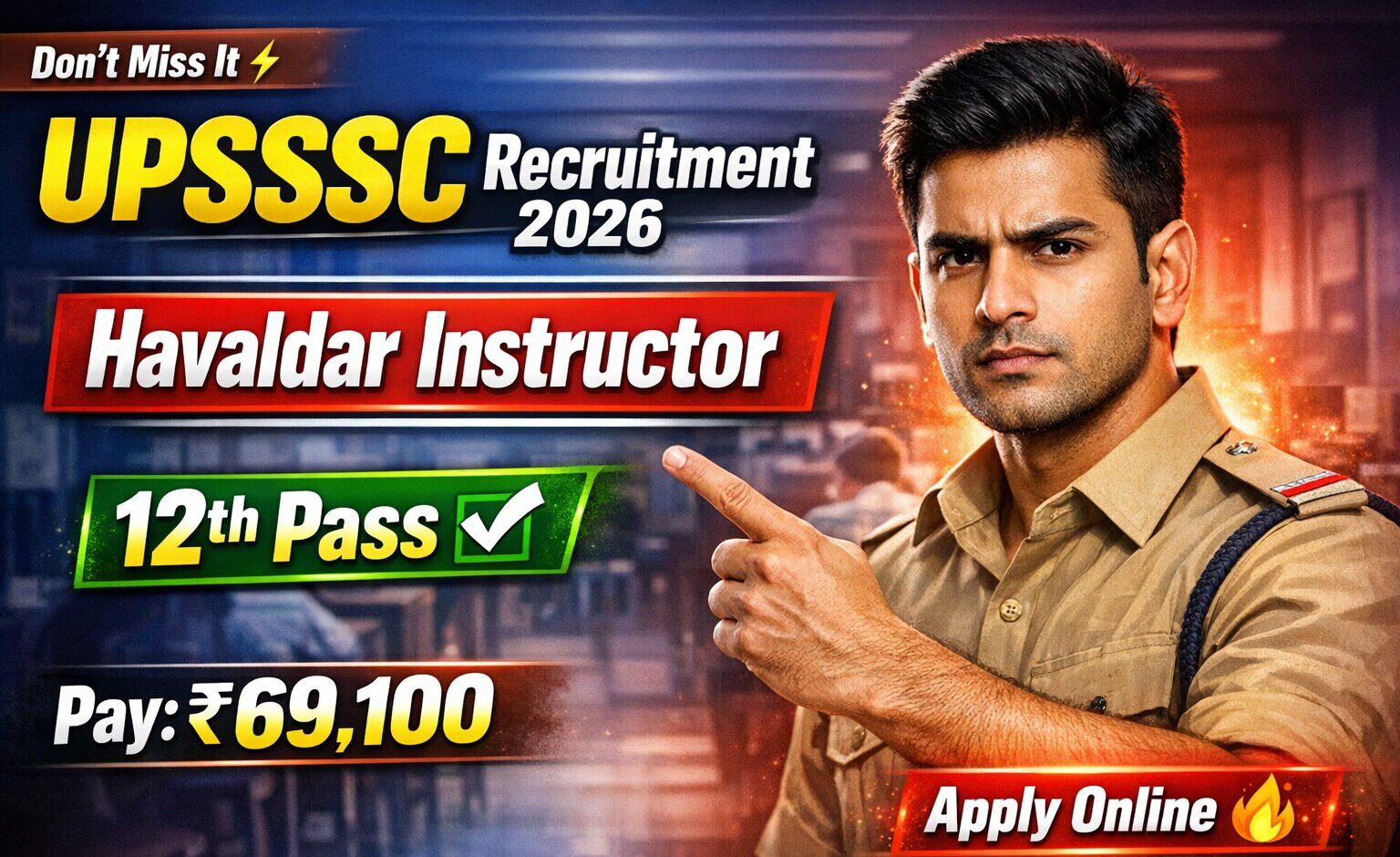 UPSSSC Havaldar Instructor Recruitment 2026