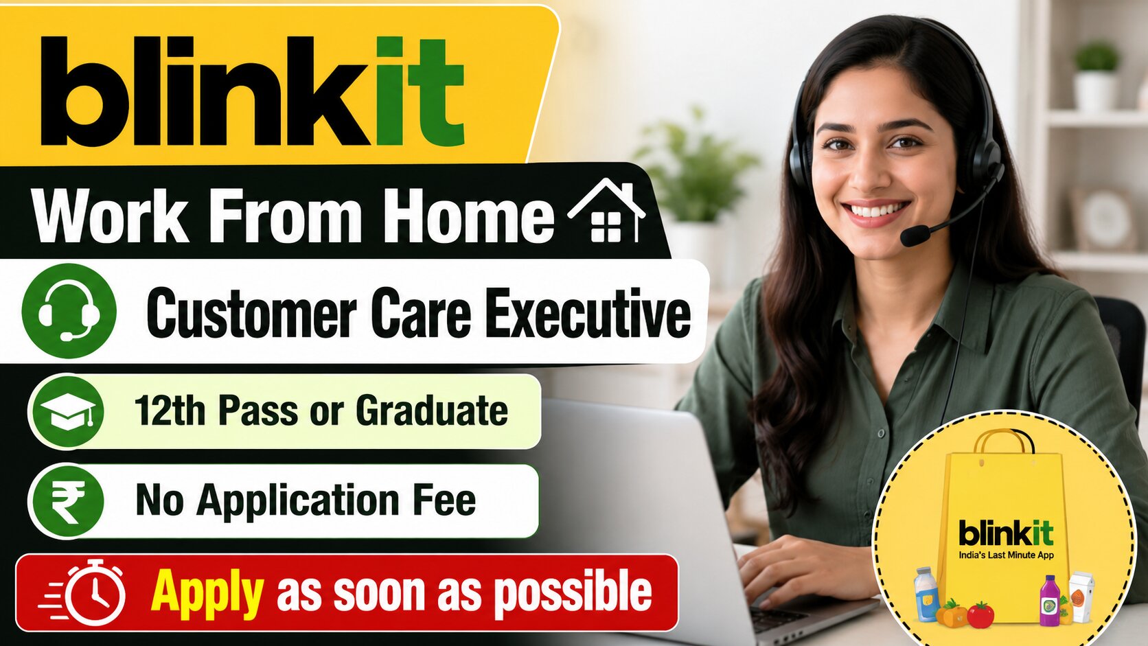 Blinkit Work From Home Recruitment 2026