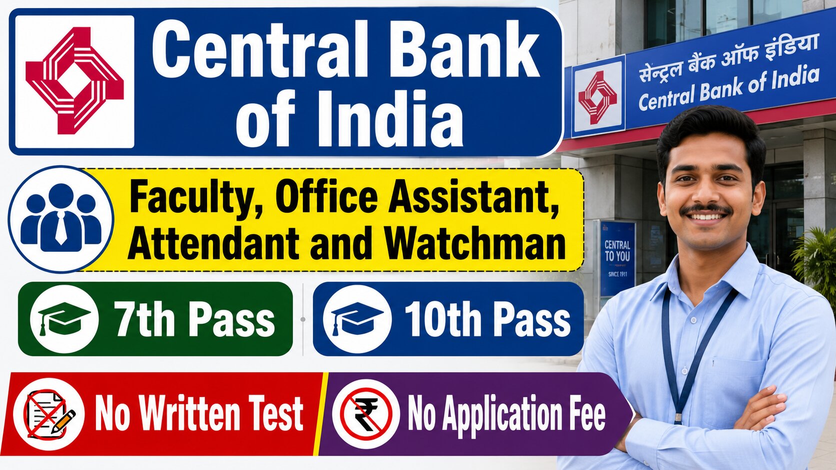 Central Bank of India RSETI Recruitment 2026