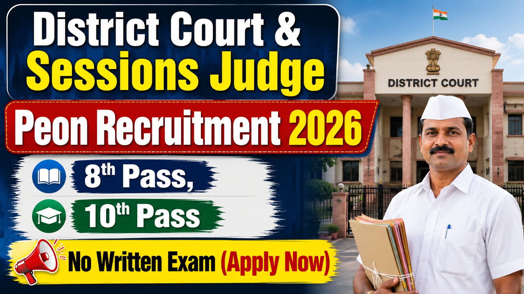 District Court Yamuna Nagar Peon Recruitment 2026