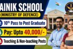 Sainik School Satara Recruitment 2026