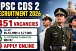 UPSC CDS 2 Recruitment 2026