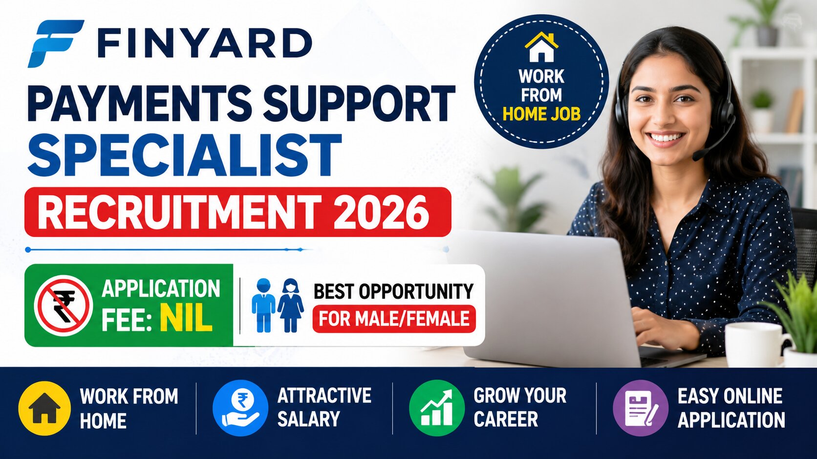 Finyard Payments Support Specialist Recruitment 2026