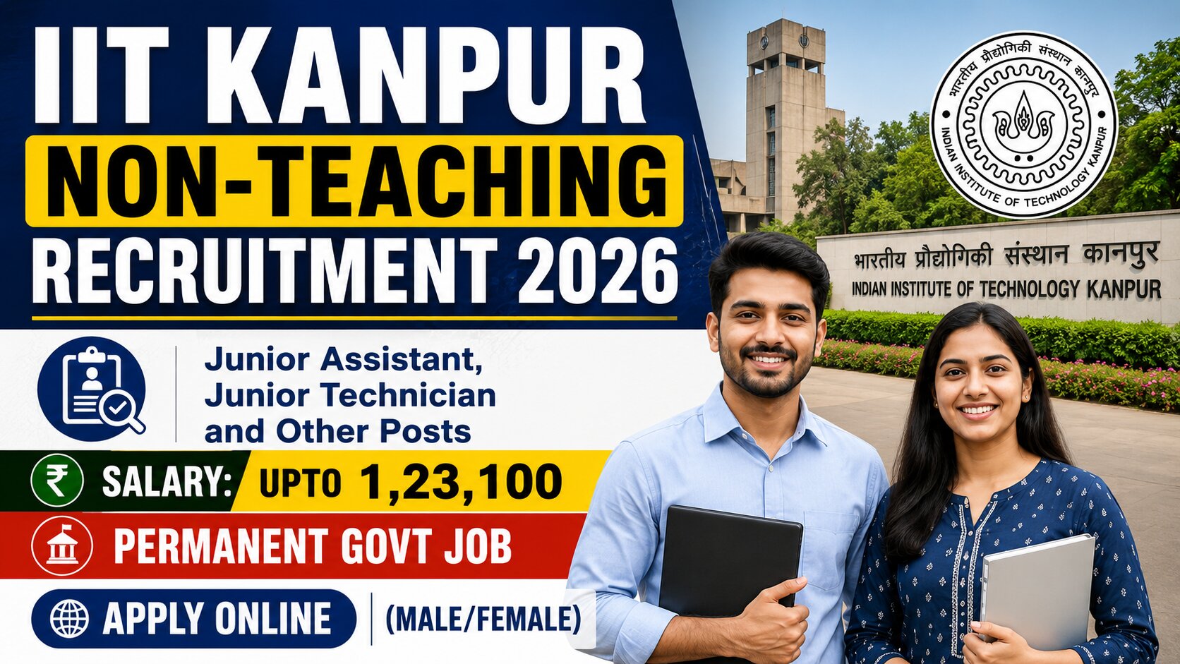 IIT Kanpur Non-Teaching Recruitment 2026