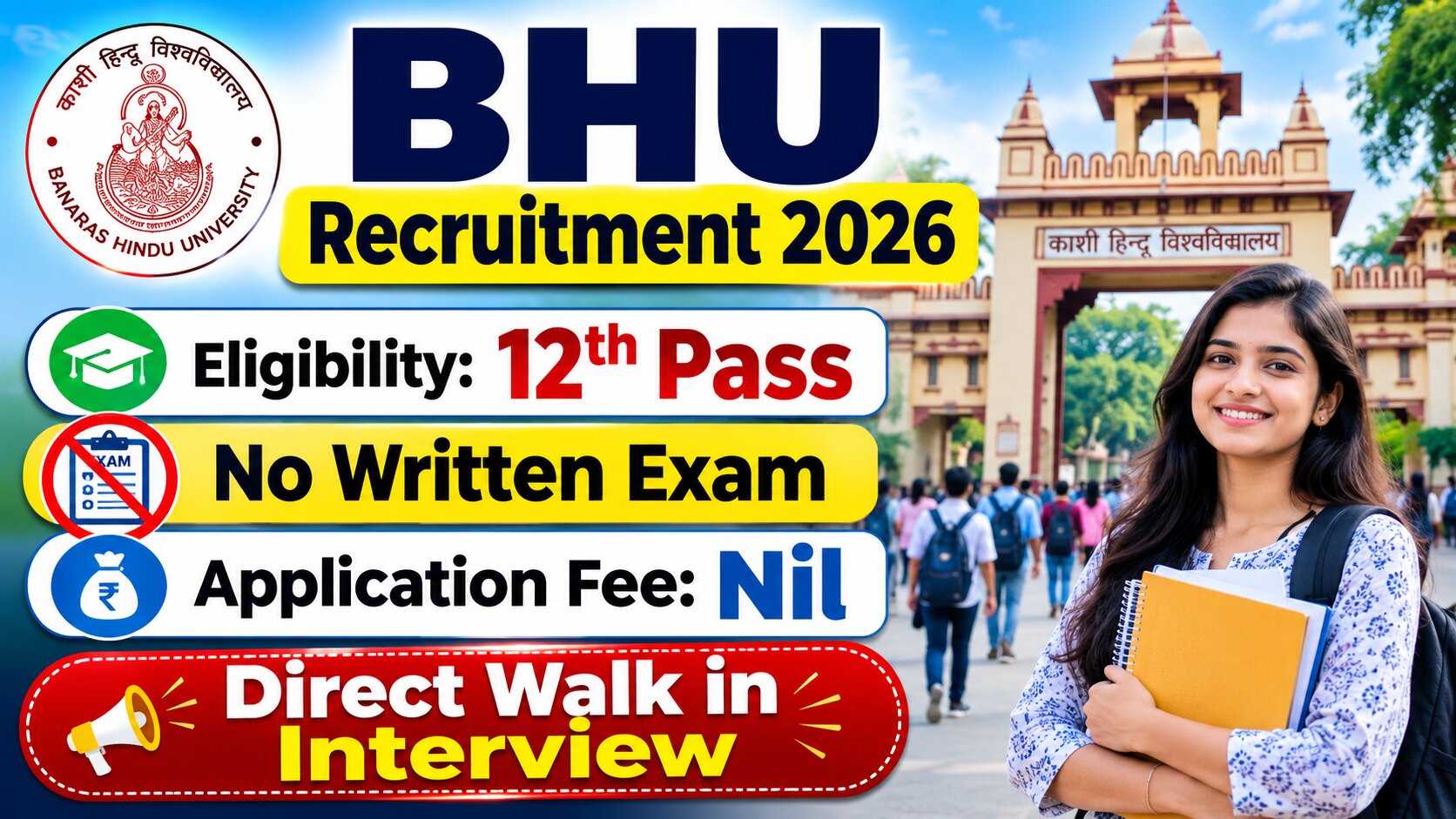 BHU Field Assistant Recruitment 2026