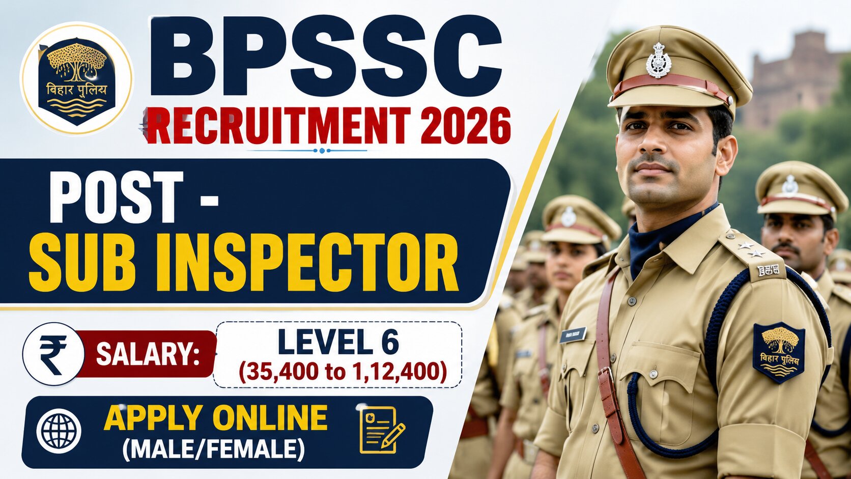 BPSSC Sub Inspector Recruitment 2026