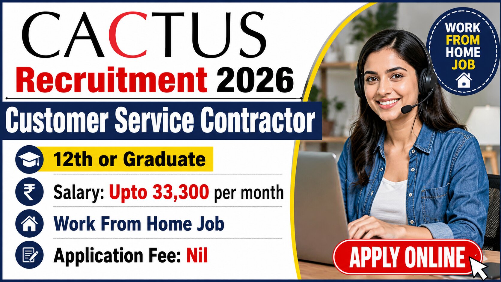 Cactus Customer Service Contractor Recruitment 2026
