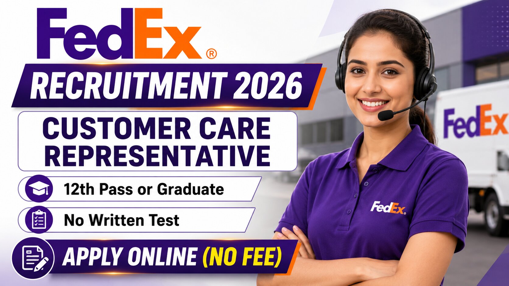 FedEx Customer Care Representative Recruitment 2026