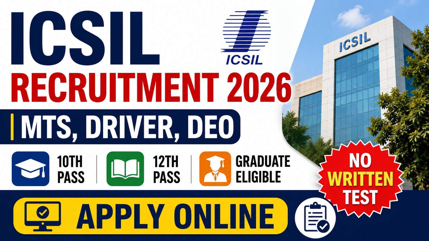 ICSIL Recruitment 2026