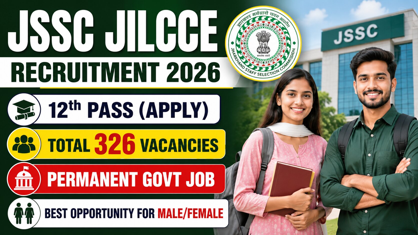 JSSC JILCCE Inter Level Recruitment 2026