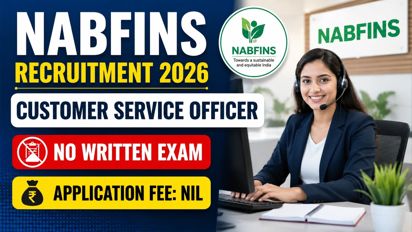 NABFINS Customer Service Officer Recruitment 2026