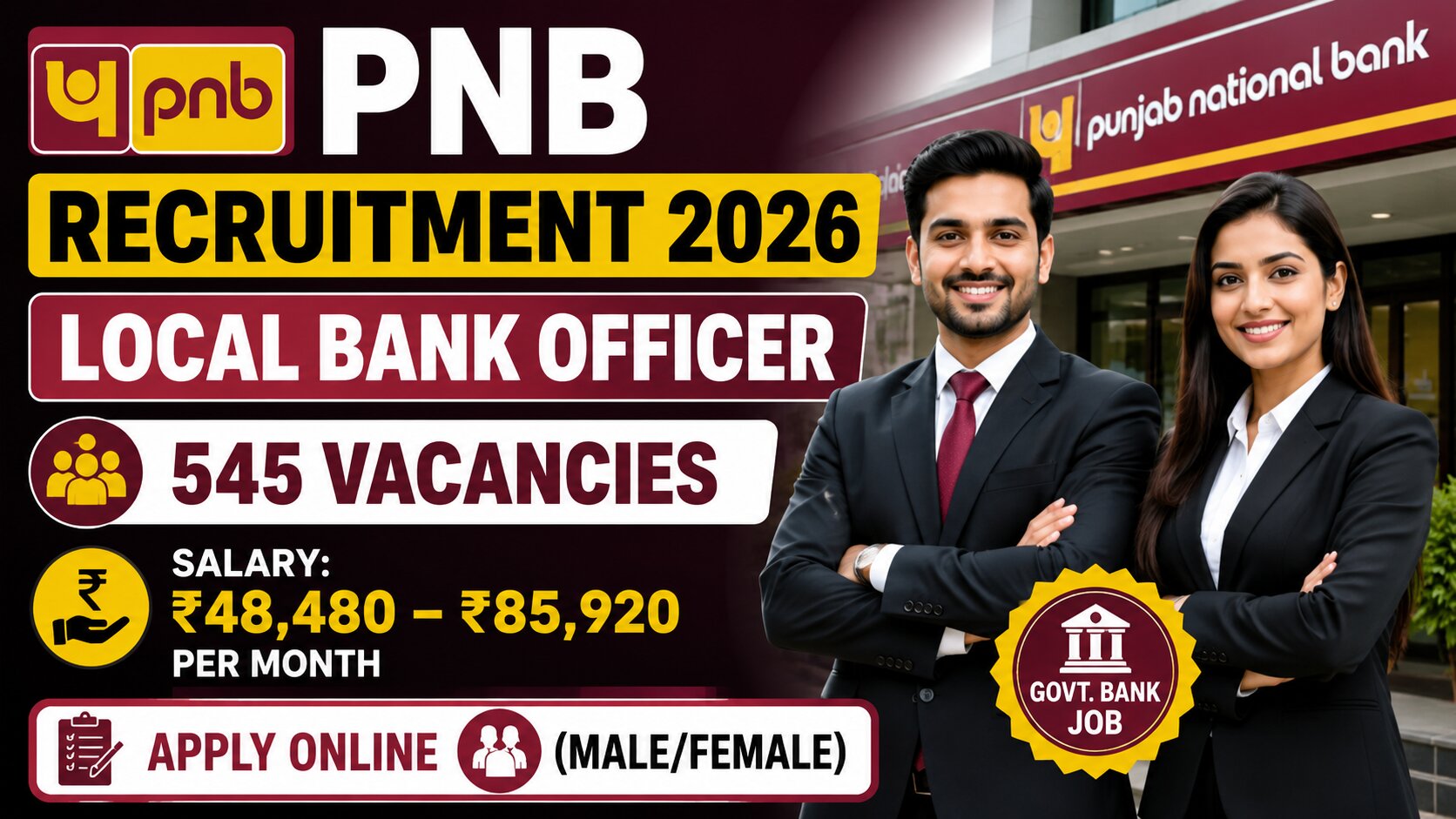 PNB Local Bank Officer Recruitment 2026