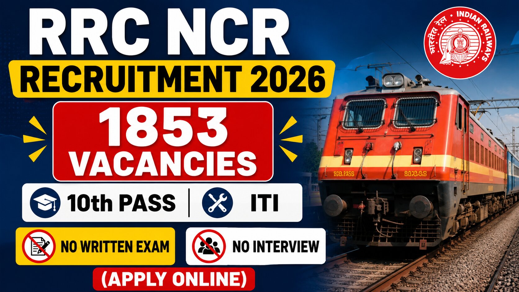 RRC NCR Apprentice Recruitment 2026