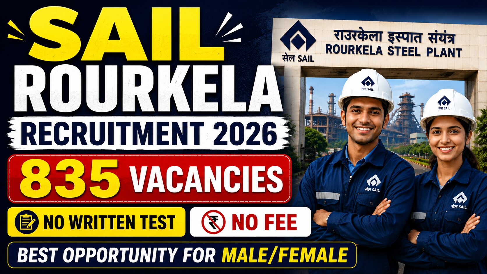 SAIL Rourkela Apprentice Recruitment 2026