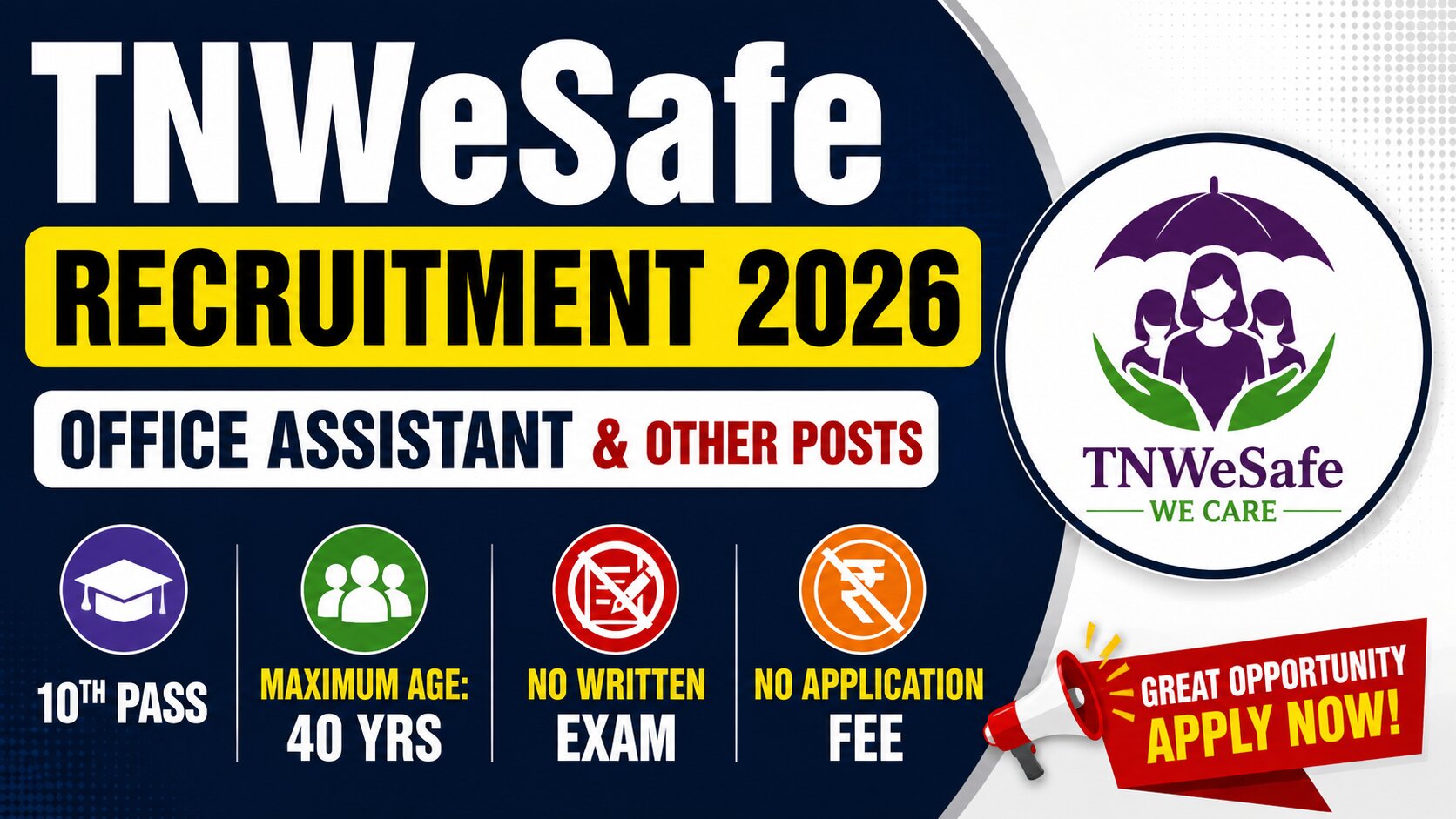 TNWeSafe Recruitment 2026