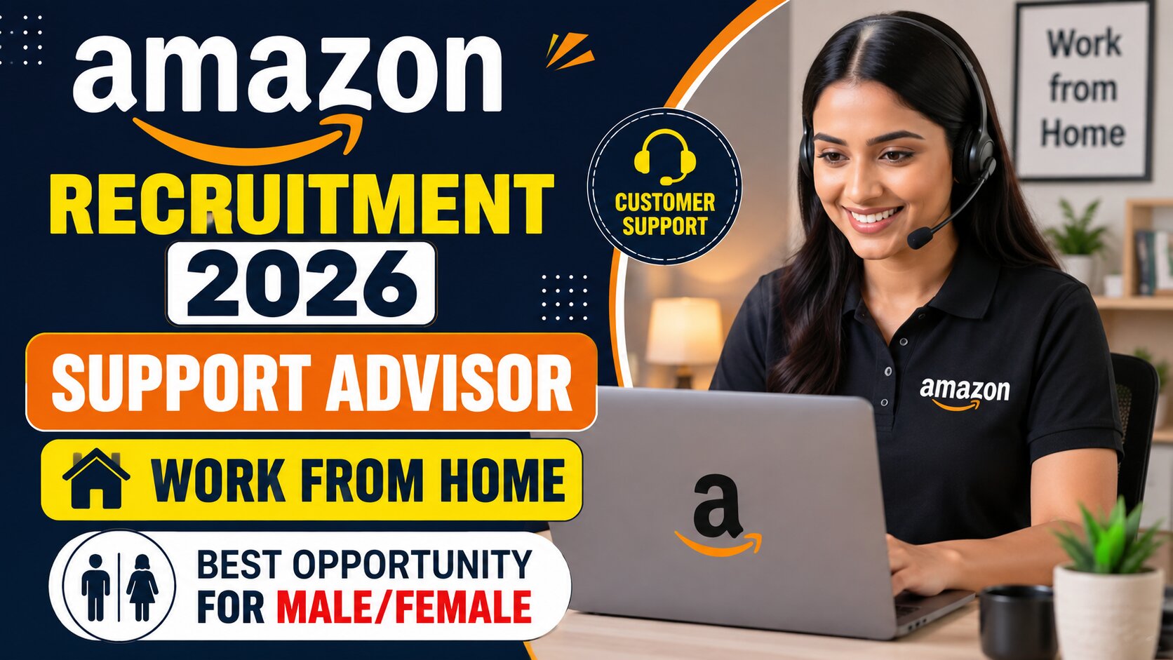 Amazon MyHR Live Support Advisor Recruitment 2026