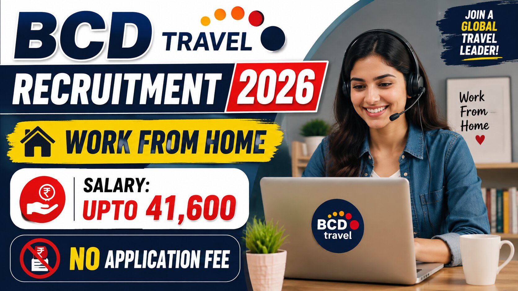 BCD Travel Work From Home Recruitment 2026