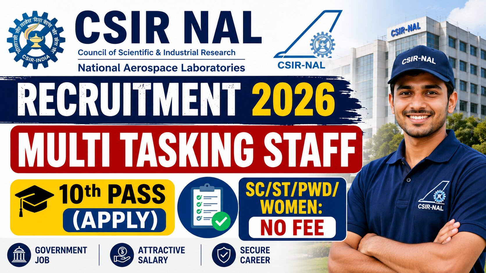 CSIR NAL Multi Tasking Staff Recruitment 2026