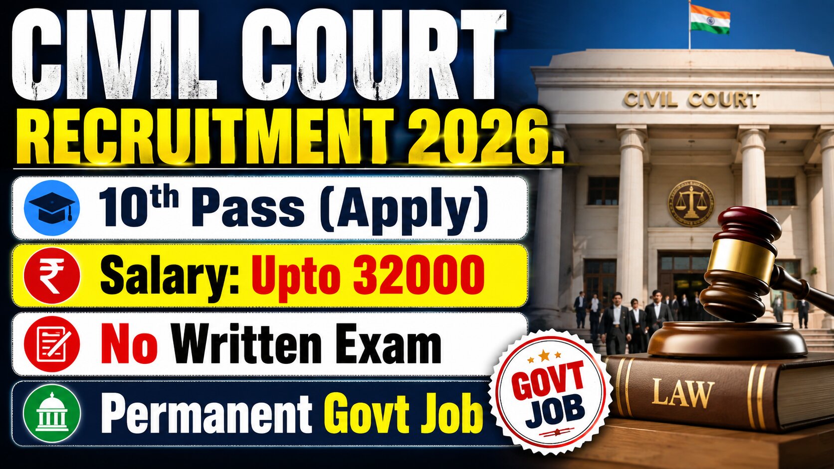 Civil Court Peon Recruitment 2026