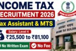 Income Tax Sports Quota Recruitment 2026
