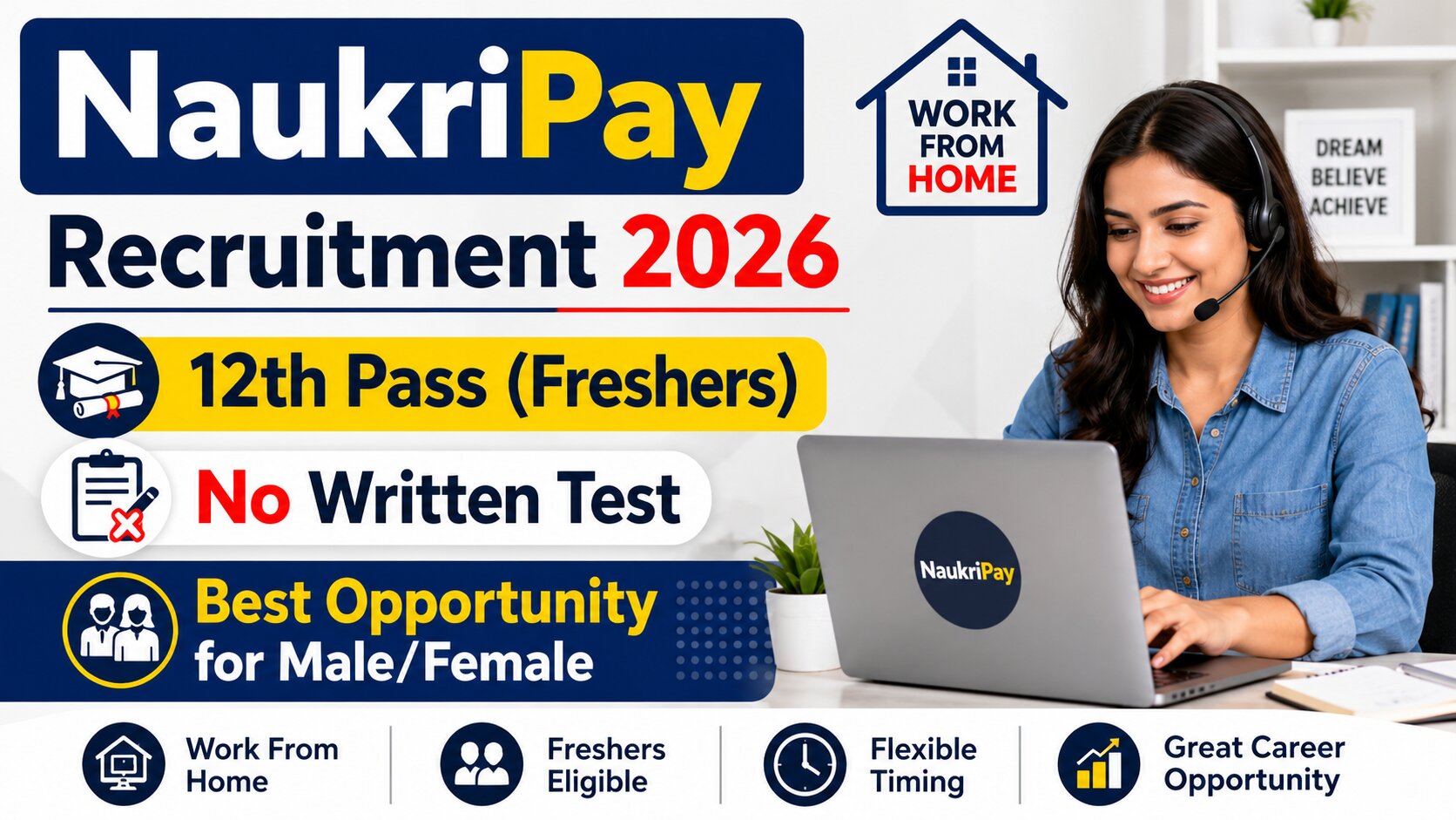 NaukriPay Work From Home Recruitment 2026