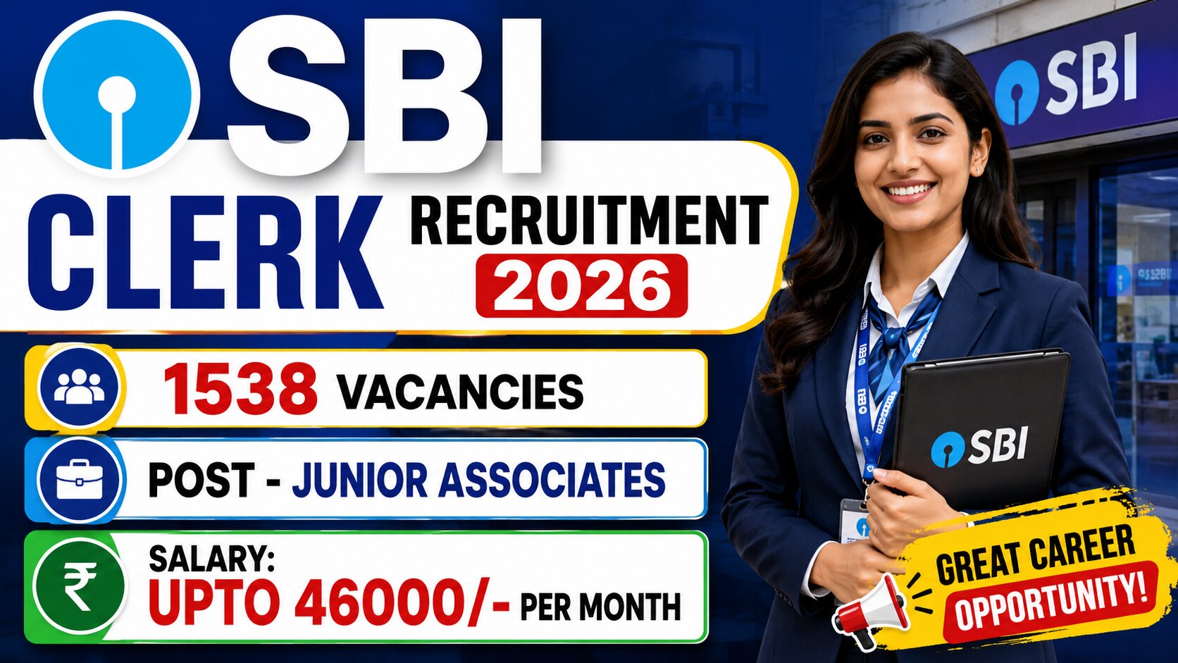 SBI Clerk Recruitment 2026