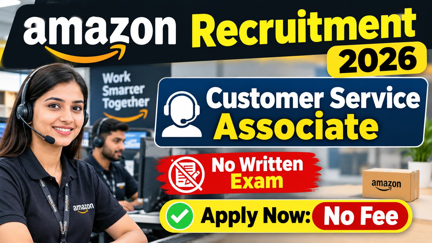 Amazon Hiring for Customer Service Associate 2026