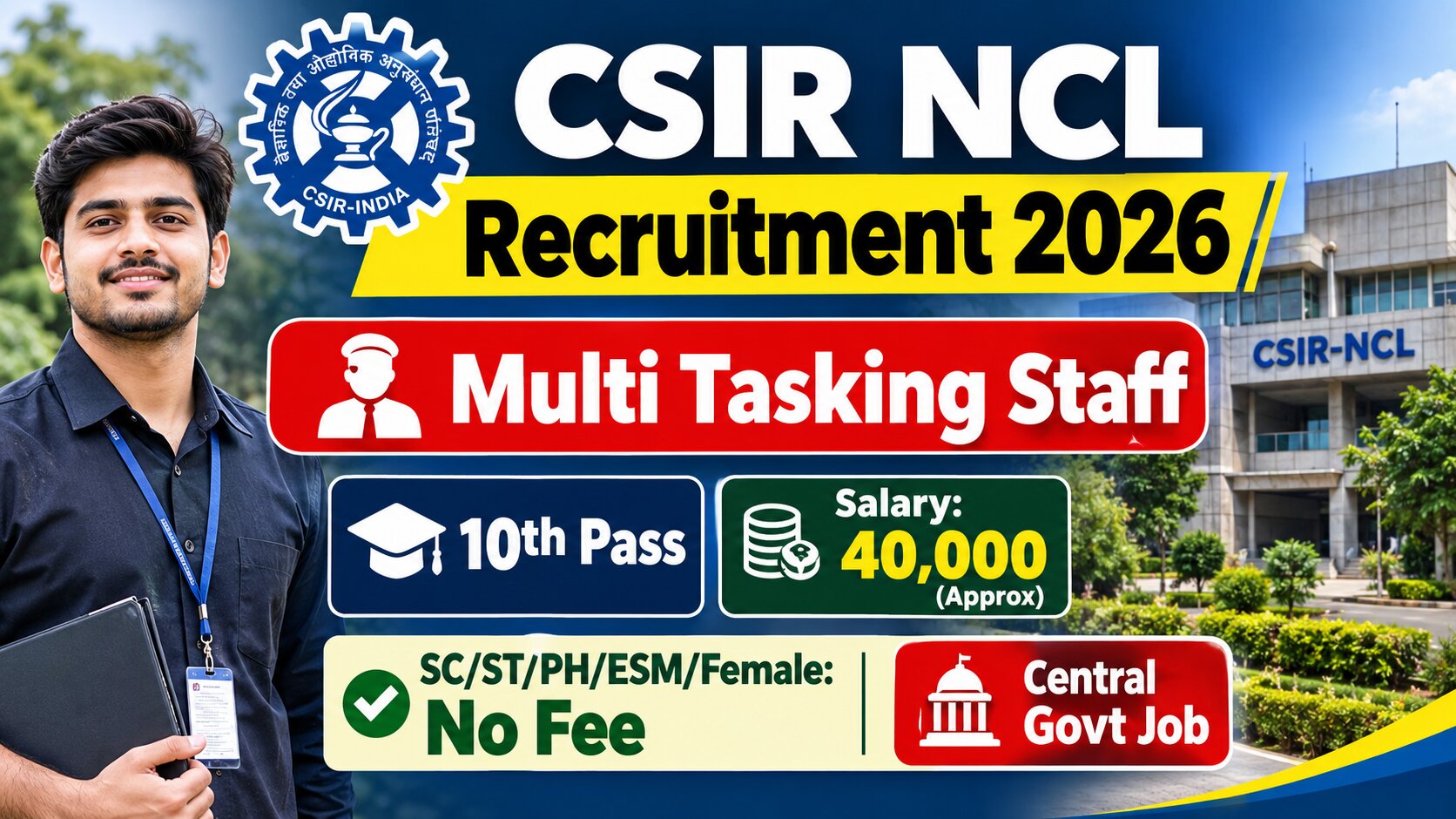 CSIR NCL MTS Recruitment 2026