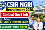 CSIR NGRI Technician Recruitment 2026