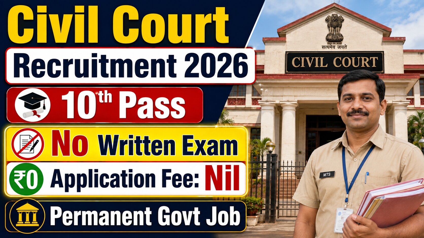 Civil Court Khunti Recruitment 2026