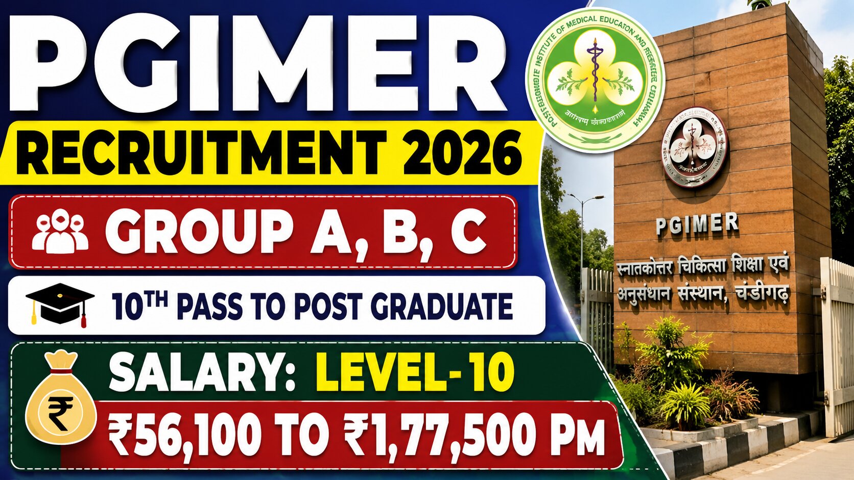 PGIMER Recruitment 2026