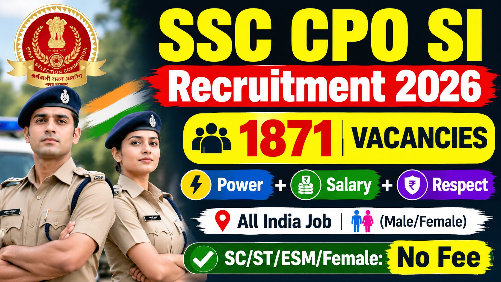 SSC CPO SI Recruitment 2026