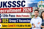 UKSSSC Inter Level Group C Recruitment 2026