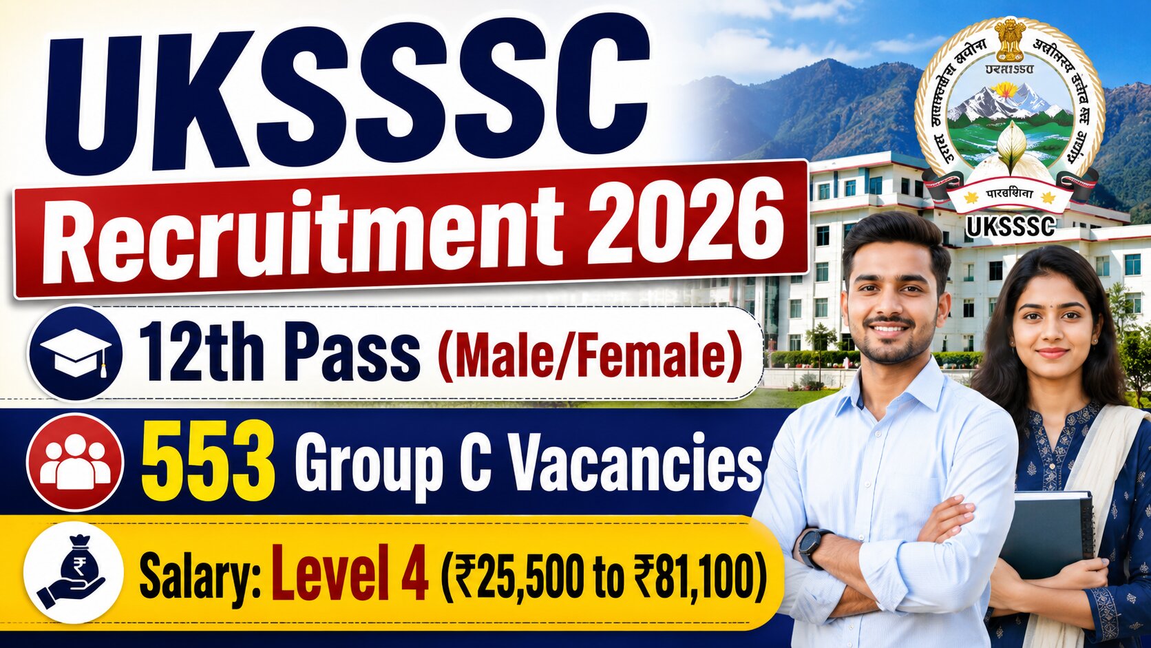 UKSSSC Inter Level Group C Recruitment 2026