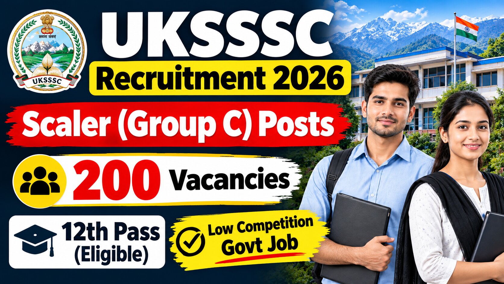 UKSSSC Scaler Group C Recruitment 2026
