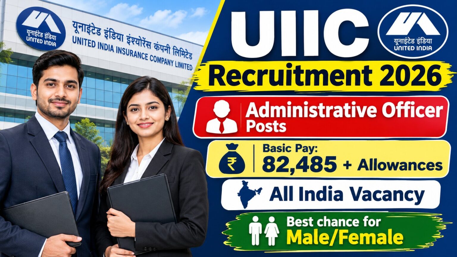 Multiple Insurance Cards United India Insurance AO Recruitment 2026: Apply Online for ...