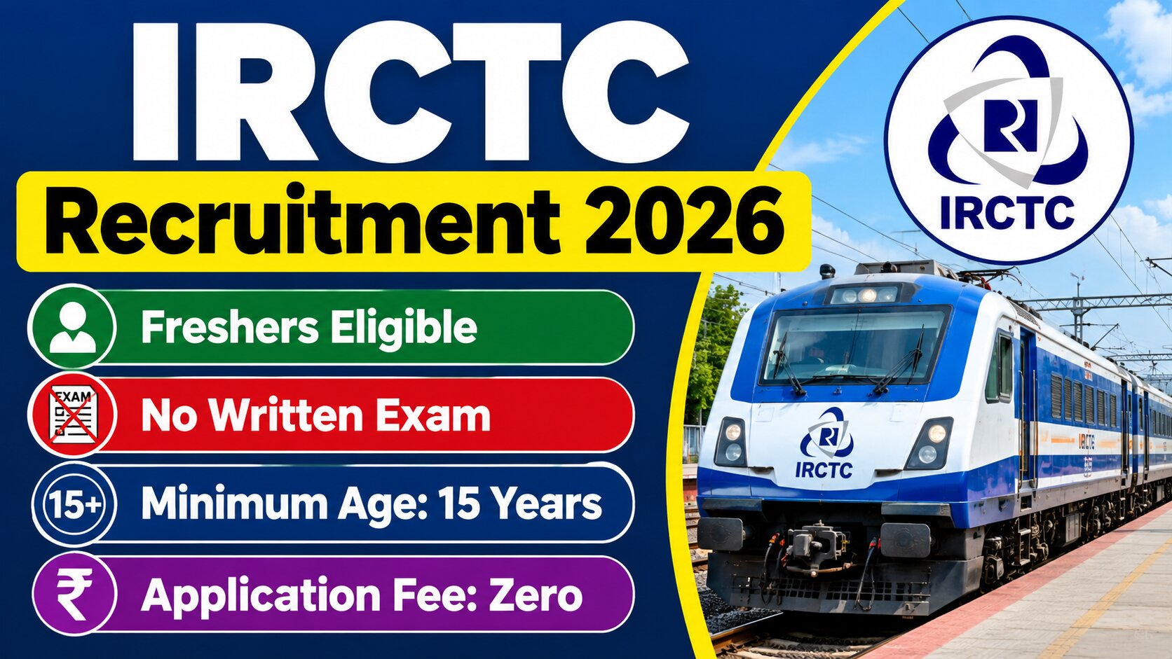 IRCTC Apprentice Recruitment 2026