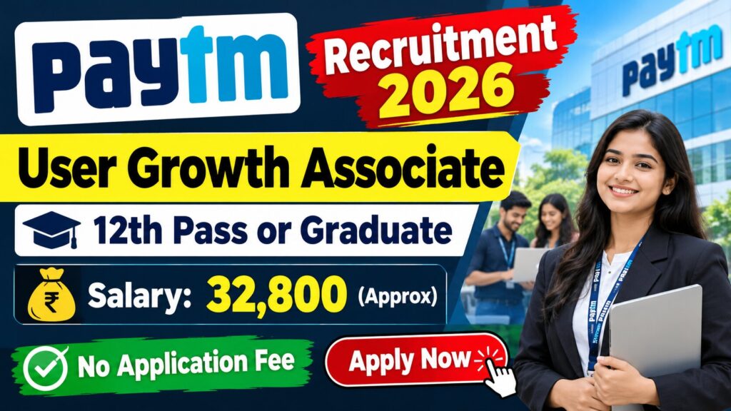 Paytm User Growth Associate Recruitment 2026: Check Job Details and ...
